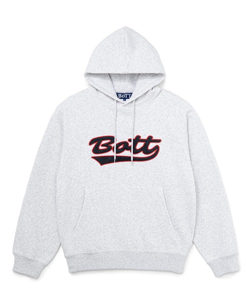 BOTT(ボット)の「BoTT / ボット SCRIPT LOGO HOODIE(パーカー・メンズ・イエロー/グレー/ブラウン・MEDIUM/SMALL/LARGE)」の1枚目の写真