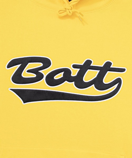 BOTT(ボット)の「BoTT / ボット SCRIPT LOGO HOODIE(パーカー・メンズ・イエロー/グレー/ブラウン・MEDIUM/SMALL/LARGE)」の4枚目の写真