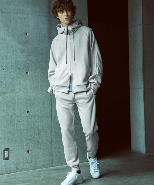 JH junhashimoto（ジェイエイチジュンハシモト）の「JH junhashimoto(ジェイエイチ ジュンハシモト)シンセティックスウェードポンチパーカー（パーカー・メンズ・ブラック/オフホワイト/チャコール・M/L/XL）」の9枚目の写真