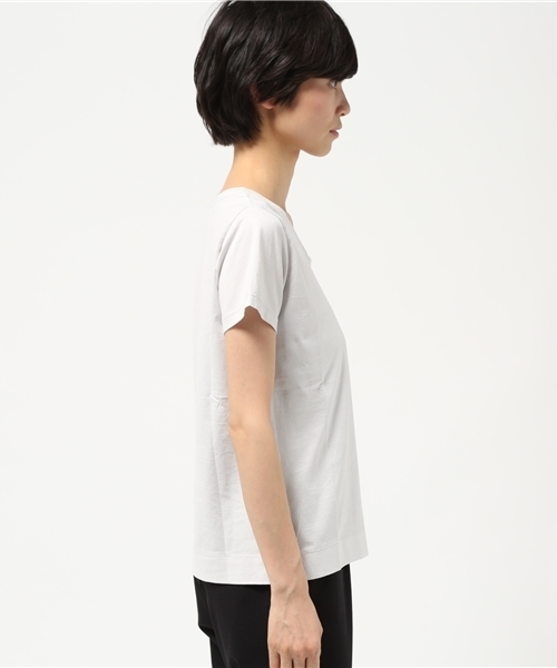 H/standard(アッシュ・スタンダード)の「《H/standard》80/2ガス焼インド綿天竺カットソー(Tシャツ/カットソー・レディース・カーキ/ピンク/グレー/ブルー/ホワイト系その他/グレー系その他/ブルー系その他・MEDIUM)」の9枚目の写真