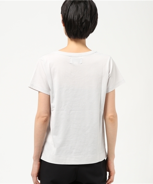 H/standard(アッシュ・スタンダード)の「《H/standard》80/2ガス焼インド綿天竺カットソー(Tシャツ/カットソー・レディース・カーキ/ピンク/グレー/ブルー/ホワイト系その他/グレー系その他/ブルー系その他・MEDIUM)」の10枚目の写真