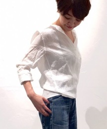 Noble | リネンスラブ エアリーシャツ◆(シャツ/ブラウス)