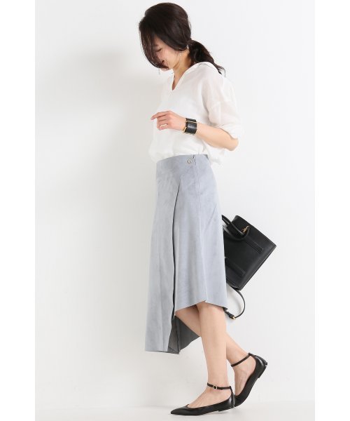 Noble（ノーブル）の「リネンスラブ エアリーシャツ◆（シャツ/ブラウス・レディース・ベージュ/ホワイト・FREE）」の4枚目の写真