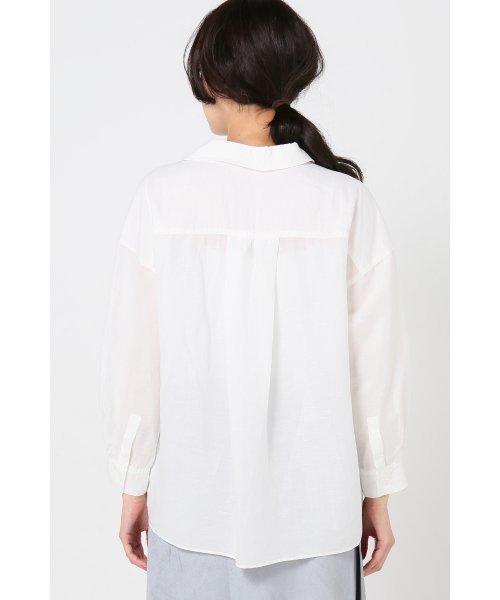 Noble（ノーブル）の「リネンスラブ エアリーシャツ◆（シャツ/ブラウス・レディース・ベージュ/ホワイト・FREE）」の13枚目の写真