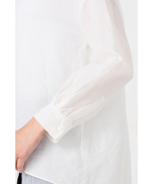 Noble（ノーブル）の「リネンスラブ エアリーシャツ◆（シャツ/ブラウス・レディース・ベージュ/ホワイト・FREE）」の16枚目の写真