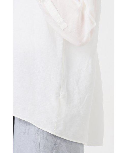 Noble（ノーブル）の「リネンスラブ エアリーシャツ◆（シャツ/ブラウス・レディース・ベージュ/ホワイト・FREE）」の8枚目の写真