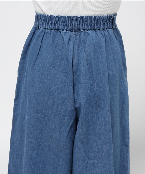 X-girl（エックスガール）の「TUCKED WIDE PANTS（その他パンツ・レディース・ベージュ/インディゴブルー・2/1）」の7枚目の写真