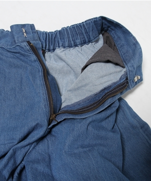 X-girl（エックスガール）の「TUCKED WIDE PANTS（その他パンツ・レディース・ベージュ/インディゴブルー・2/1）」の10枚目の写真