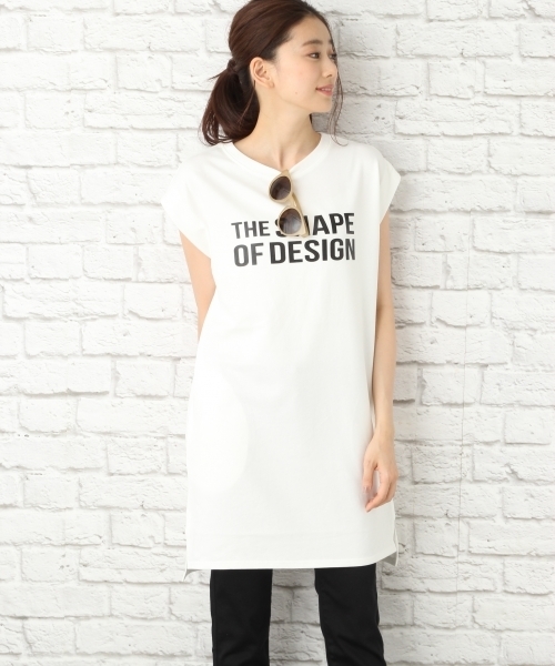 LEPSIM（レプシィム）の「ウラケプリントフレンチスリーブワンピース　718367（ワンピース・レディース・ブラック/グレー/ホワイト・MEDIUM/LARGE）」の2枚目の写真