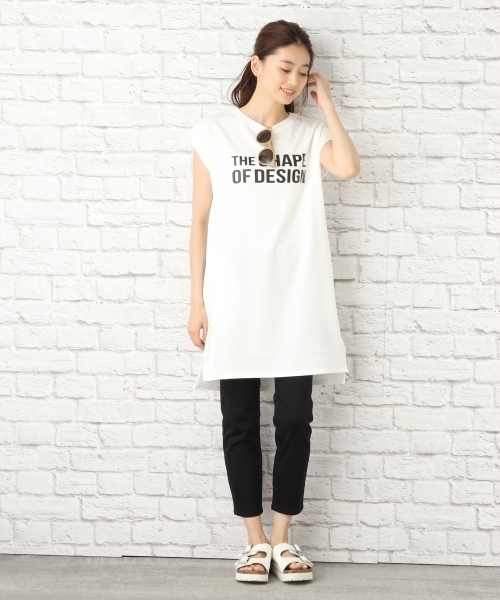 LEPSIM（レプシィム）の「ウラケプリントフレンチスリーブワンピース　718367（ワンピース・レディース・ブラック/グレー/ホワイト・MEDIUM/LARGE）」の4枚目の写真