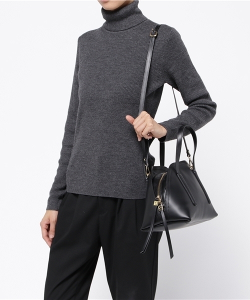 GIANNI CHIARINI（ジャンニ キアリーニ）の「【GIANNI CHIARINI】半月型ハンドバッグ(3964)（ハンドバッグ・レディース・グレー/ブラック・F）」の11枚目の写真