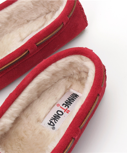 Minnetonka（ミネトンカ）の「【MINNETONKA/ミネトンカ】CALLY SLIPPER/キャリースリッパ（パンプス・レディース・ネイビー/ベージュ/レッド/ダークブラウン・6/8/7）」の6枚目の写真