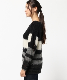 ヒステリックグラマー　総柄　プルオーバー　ニット　薄手ニット HYSTERIC GLAMOUR（ヒステリックグラマー）の「HYSTERIC BEAR