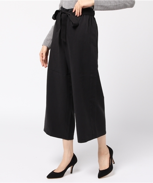 WEGO（ウィゴー）の「WEGO/リボンクロップドワイドパンツ（その他パンツ・レディース・インディゴブルー/ベージュ/サックスブルー/ブラック/ピンク/オフホワイト/ダークインディゴブルー・FREE）」の22枚目の写真