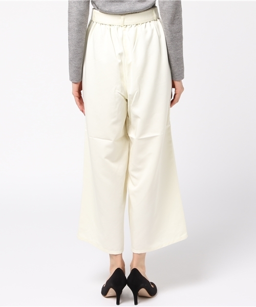 WEGO（ウィゴー）の「WEGO/リボンクロップドワイドパンツ（その他パンツ・レディース・インディゴブルー/ベージュ/サックスブルー/ブラック/ピンク/オフホワイト/ダークインディゴブルー・FREE）」の10枚目の写真