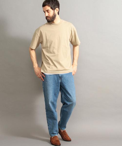 BEAUTY&YOUTH UNITED ARROWS（ビューティーアンドユースユナイテッドアローズ）の「BY サイドスリット ワイド ハーフスリーブ カットソー ◆（Tシャツ/カットソー・メンズ・ホワイト/ベージュ/ライム/オレンジ/ネイビー/ライラック・LARGE/X-LARGE/MEDIUM/SMALL）」の11枚目の写真