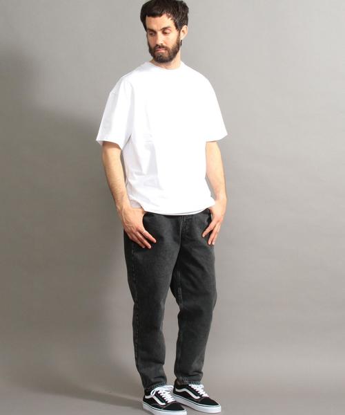 BEAUTY&YOUTH UNITED ARROWS（ビューティーアンドユースユナイテッドアローズ）の「BY サイドスリット ワイド ハーフスリーブ カットソー ◆（Tシャツ/カットソー・メンズ・ホワイト/ベージュ/ライム/オレンジ/ネイビー/ライラック・LARGE/X-LARGE/MEDIUM/SMALL）」の22枚目の写真