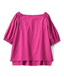 IEDIT | ＩＥＤＩＴ　ハリのある素材がモードな　２ＷＡＹオフショルパフスリーブブラウス(シャツ/ブラウス)