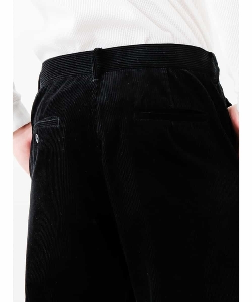 MK MICHEL KLEIN HOMME （エムケーミッシェルクランオム）の「コーデュロイラフパンツ（スラックス・メンズ・ベージュ/ブラック・MEDIUM/LARGE）」の7枚目の写真