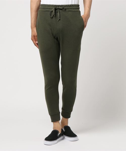 MinoriTY（マイノリティ）の「【MinoriTY】スリム スキニーシルエット ジョガーパンツ メンズ スウェットパンツ（スウェットパンツ・メンズ・ブラック/ネイビー/オフホワイト/杢グレー/ワイン/ストライプ/カーキ/チャコール・L/M/S/XL）」の5枚目の写真