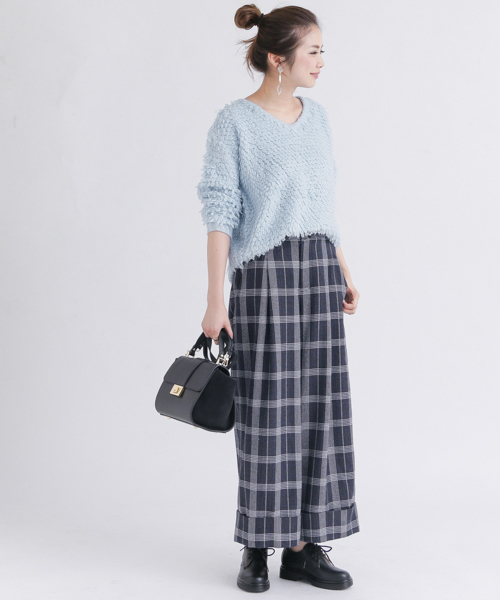 URBAN RESEARCH Sonny Label（アーバンリサーチサニーレーベル）の「ループヤーンニットプルオーバー（ニット/セーター・レディース・グレー/レッド/オフホワイト/ブルー系その他・FREE）」の14枚目の写真