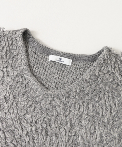 URBAN RESEARCH Sonny Label（アーバンリサーチサニーレーベル）の「ループヤーンニットプルオーバー（ニット/セーター・レディース・グレー/レッド/オフホワイト/ブルー系その他・FREE）」の17枚目の写真