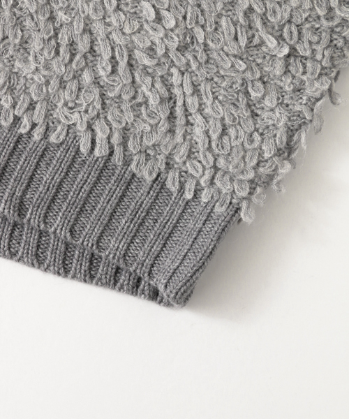 URBAN RESEARCH Sonny Label（アーバンリサーチサニーレーベル）の「ループヤーンニットプルオーバー（ニット/セーター・レディース・グレー/レッド/オフホワイト/ブルー系その他・FREE）」の13枚目の写真