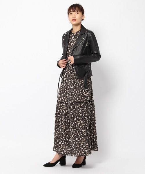 laboratory work(ラボラトリーワーク)の「ヴィンテージ風ティアードフレアーワンピース(ワンピース・レディース・イエロー系その他/ブラック・MEDIUM)」の14枚目の写真