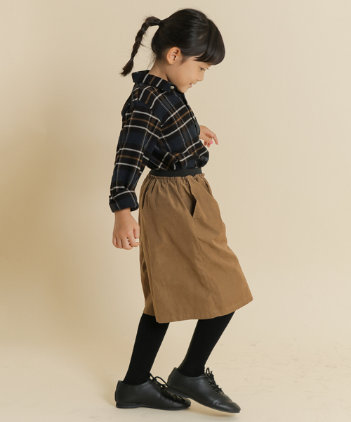 URBAN RESEARCH DOORS(アーバンリサーチドアーズ)の「FORK&SPOON ネルチェックシャツ(KIDS)(シャツ/ブラウス・キッズ・ブラウン系その他・90/120/105/135)」の2枚目の写真