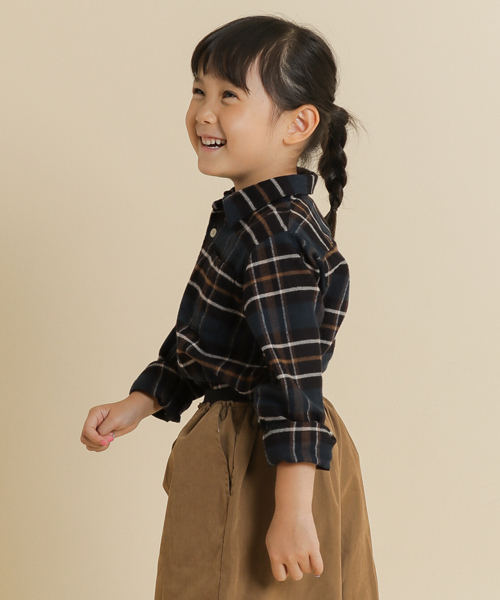 URBAN RESEARCH DOORS(アーバンリサーチドアーズ)の「FORK&SPOON ネルチェックシャツ(KIDS)(シャツ/ブラウス・キッズ・ブラウン系その他・90/120/105/135)」の7枚目の写真