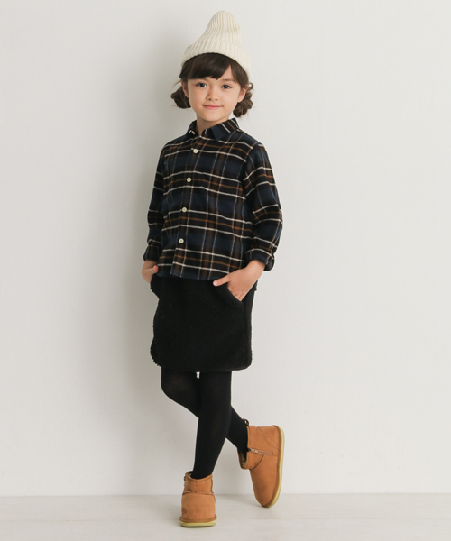 URBAN RESEARCH DOORS(アーバンリサーチドアーズ)の「FORK&SPOON ネルチェックシャツ(KIDS)(シャツ/ブラウス・キッズ・ブラウン系その他・90/120/105/135)」の9枚目の写真