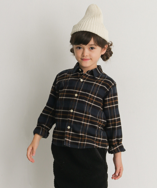 URBAN RESEARCH DOORS(アーバンリサーチドアーズ)の「FORK&SPOON ネルチェックシャツ(KIDS)(シャツ/ブラウス・キッズ・ブラウン系その他・90/120/105/135)」の13枚目の写真