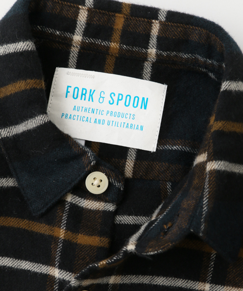 URBAN RESEARCH DOORS(アーバンリサーチドアーズ)の「FORK&SPOON ネルチェックシャツ(KIDS)(シャツ/ブラウス・キッズ・ブラウン系その他・90/120/105/135)」の10枚目の写真