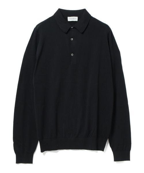 JOHN SMEDLEY(ジョンスメドレー)の「◎JOHN SMEDLEY / BRANDWELL ニットポロ(ポロシャツ・メンズ・ブラック/ネイビー/ブラウン/ブルー/バーガンディー・SMALL/MEDIUM/LARGE)」の2枚目の写真