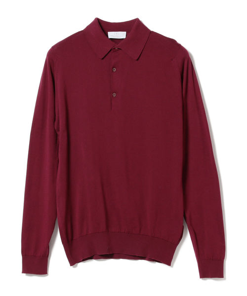 JOHN SMEDLEY(ジョンスメドレー)の「◎JOHN SMEDLEY / BRANDWELL ニットポロ(ポロシャツ・メンズ・ブラック/ネイビー/ブラウン/ブルー/バーガンディー・SMALL/MEDIUM/LARGE)」の16枚目の写真