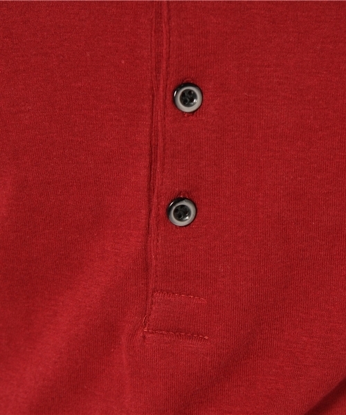 CIAOPANIC(チャオパニック)の「【Ciaopanic】ヘンリーネックL/S(Tシャツ/カットソー・メンズ・ワインレッド/ブラウン/ブラック・MEDIUM/LARGE)」の5枚目の写真