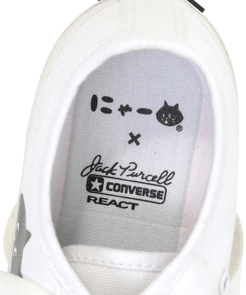 CONVERSE（コンバース）の「にゃー×コンバース（スニーカー・レディース・ホワイト・01/02/03/04/05）」の6枚目の写真
