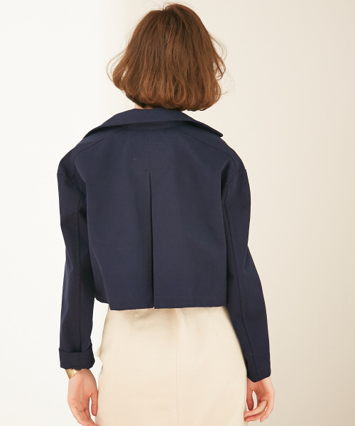 Abahouse Devinette（ドゥヴィネット）の「ショートピーコート（ブルゾン・レディース・ホワイト/ネイビー・FREE）」の15枚目の写真