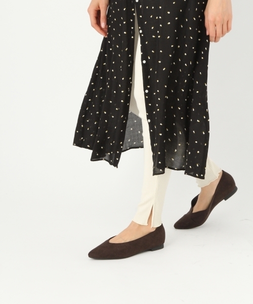 niko and...(ニコアンド)の「オリジナルリブカットペチパンツ(その他パンツ・レディース・ブラック/ベージュ/アイボリー・2/4/3)」の1枚目の写真