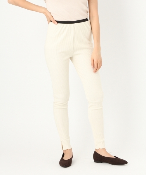 niko and...(ニコアンド)の「オリジナルリブカットペチパンツ(その他パンツ・レディース・ブラック/ベージュ/アイボリー・2/4/3)」の9枚目の写真