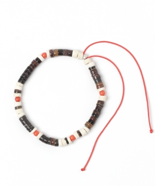 GLOBAL WORK（グローバルワーク）の「ビーズブレスアンクレット/788920（ブレスレット・メンズ・ホワイト/ライトブルー/ブラック/レッド・FREE）」の4枚目の写真