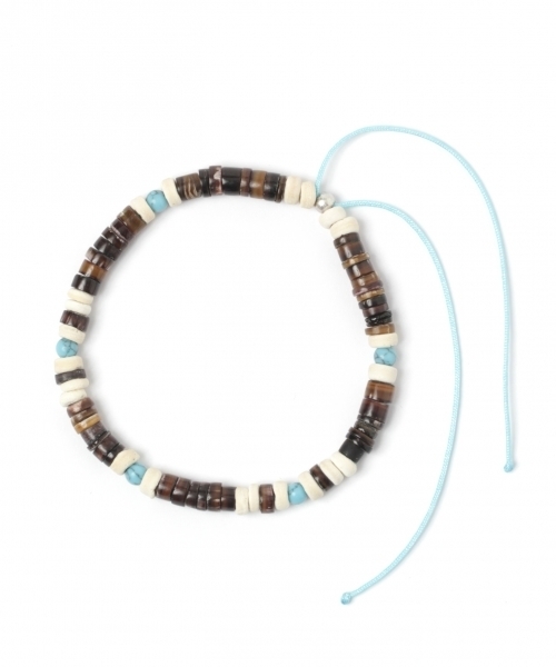 GLOBAL WORK（グローバルワーク）の「ビーズブレスアンクレット/788920（ブレスレット・メンズ・ホワイト/ライトブルー/ブラック/レッド・FREE）」の3枚目の写真