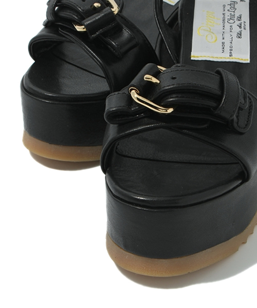 MIDWEST（ミッドウエスト）の「Pippi  プラットホームサンダル（サンダル・レディース・ベージュ/ブラック・37/37.5/38/35.5/36/36.5）」の15枚目の写真