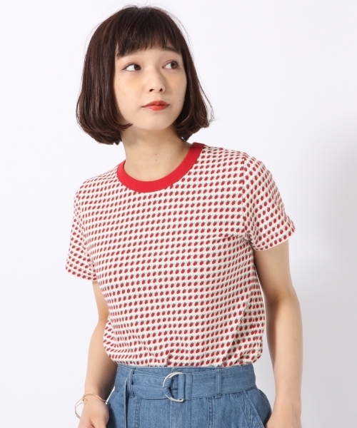 LOWRYS FARM(ローリーズファーム)の「アソートJQDT/SS 789917(Tシャツ/カットソー・レディース・レッド/イエロー・LARGE/MEDIUM)」の2枚目の写真