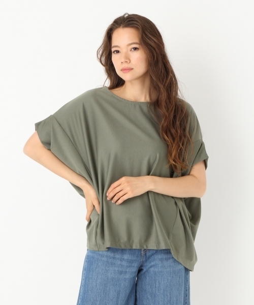 niko and...（ニコアンド）の「バンザイスリーブプルオーバー（シャツ/ブラウス・レディース・ブラック/オフホワイト/カーキ/モカ・MEDIUM/LARGE）」の4枚目の写真