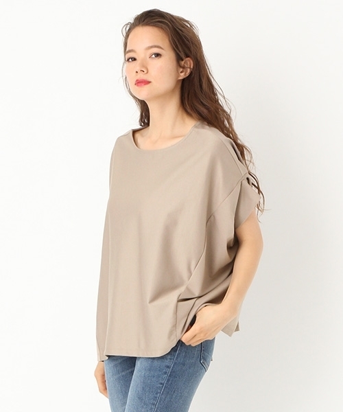 niko and...（ニコアンド）の「バンザイスリーブプルオーバー（シャツ/ブラウス・レディース・ブラック/オフホワイト/カーキ/モカ・MEDIUM/LARGE）」の3枚目の写真