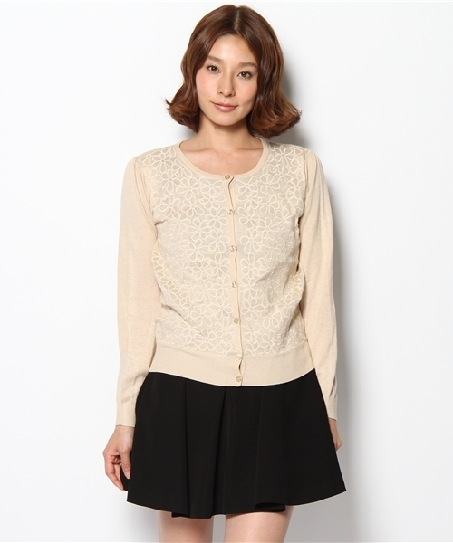 Fi.n.t＊マーガレット刺繍カーデ