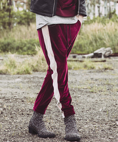 NO ID.（ノーアイディ）の「mp6305-ベロアジャージートラックサルエル