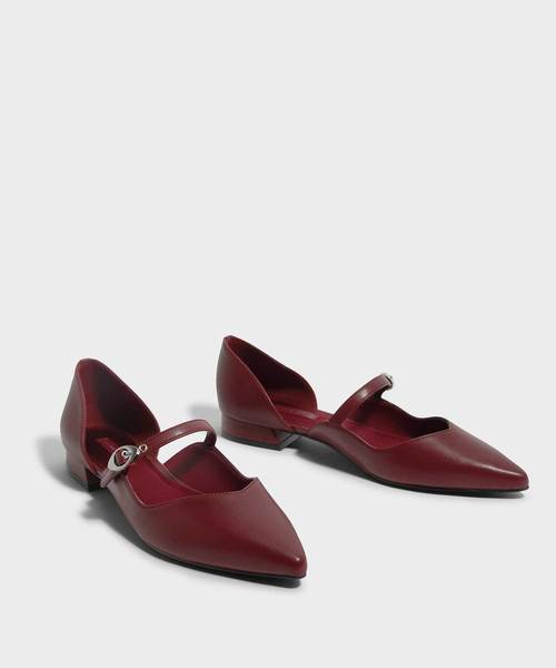 CHARLES & KEITH(チャールズ & キース)の「ポインテッドメリージェーン / POINTED MARY JANES(ローファー・レディース・ピンク/レッド/ブラック・24.5cm/23cm/23.5cm/22.5cm/25cm/25.5cm)」の17枚目の写真