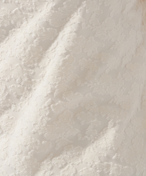 laboratory work(ラボラトリーワーク)の「ジャガードレースモックネックプルオーバー(Tシャツ/カットソー・レディース・アイボリー/オフホワイト/ブラック・MEDIUM)」の13枚目の写真